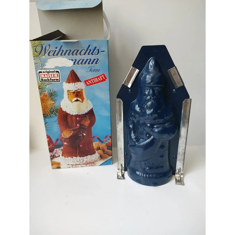Vintage Germany Kaiser Backform‎ mold Santa Claus w/ box cake pan